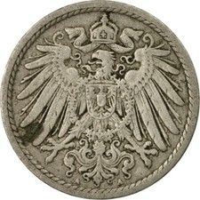 #532796 M&uuml;nze, GERMANY - EMPIRE, Wilhelm II, 5 Pfennig, 1904, Berlin, SS
