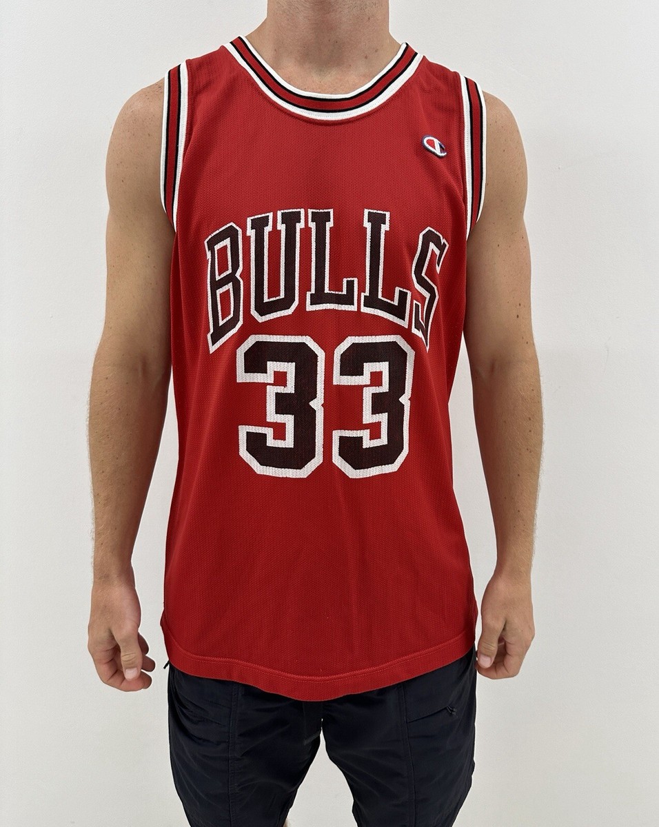 Vintage 1990s 90s Chicago Bulls Jersey Champion #33 Scottie Pippen