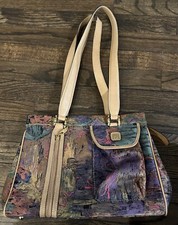 Vintage - Vincent Van Gogh Canvas And Leather Handbag- Amsterdam-abstract Design