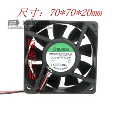 1pc Sunon Fan Pmd2407pkb1-a Dc 24v 5.0w 7020 7cm 2-wire