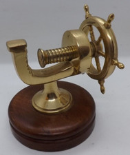 vintage ships wheel brass nutcracker helm navy boat sea pirate sailing captain