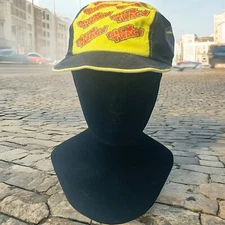 Vtg 1990s Dick Tracy Painters Cap Hat All Over Print One Size Fits All Disney