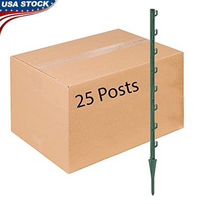 30 Inch Garden Fence Post 25 Pack Ideal Temporary Fencing & Boundary Marking New