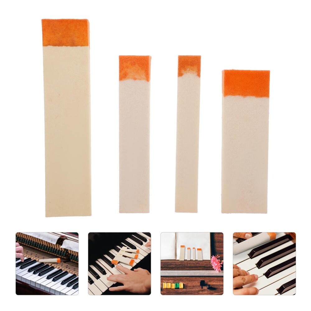 4 Pcs Piano Tuning Felt Blocks for Soundproofing & Repair