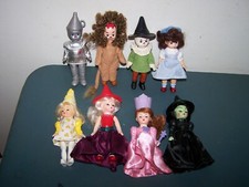 2007 MCDONALD'S WIZARD OF OZ MINIATURE MADAME ALEXANDER SET OF 8 DOLLS 5"