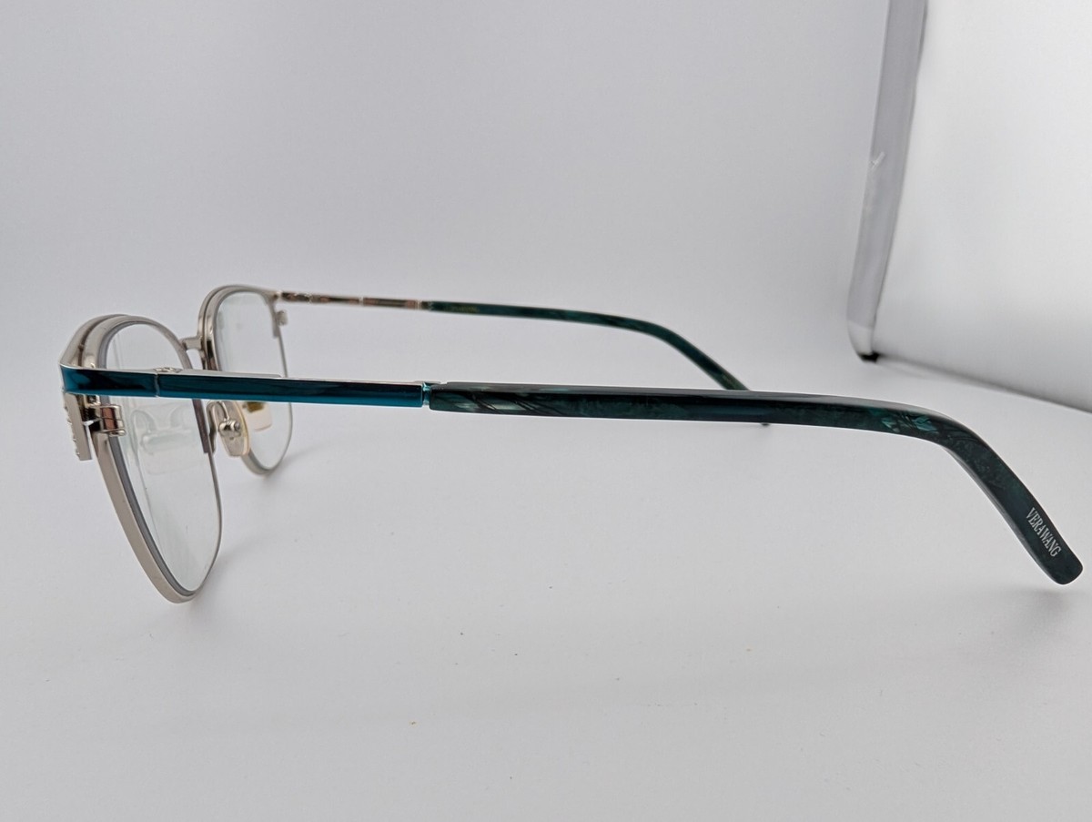 NWT WOMEN\'S VERA WANG LUXE EYEGLASS FRAMES REGAL SILVER Vera Wang Eyeglasses, Frames Only, V921 TE, 52-16-135, Metal  main image 2