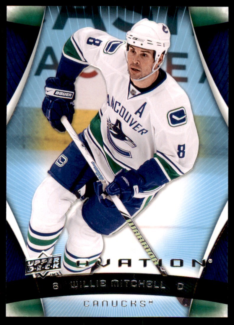 2009-10 Upper Deck Ovation Willie Mitchell Vancouver Canucks #141