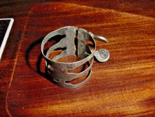 VINTAGE NICKLE SILVER FINISH TRIPLE BAND TENOR SAX LIGATURE