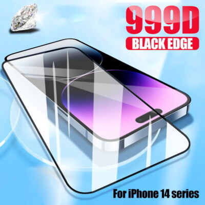 For iPhone 17 16 15 14 Pro Max 13 12 11 7 8 Full Cover Tempered Glass Protector