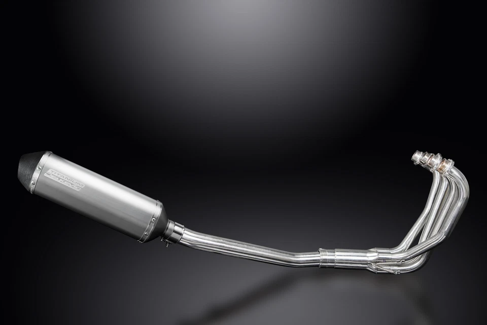 Silenciador X-Oval Titanium Suzuki GSX600F Katana 600 1997-06 escape total 4-1 13,5" - Imagem 3 de 4