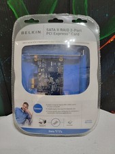 Belkin SATA II Raid 2-Port PCi Express Card F5U251 NOS SEALED in Package