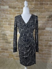 Calvin Klein Black & White Wrap dress