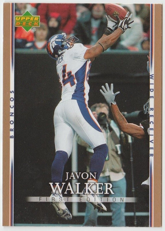 2007 Upper Deck First Edition Football Gold #29 Javon Walker - Denver Broncos