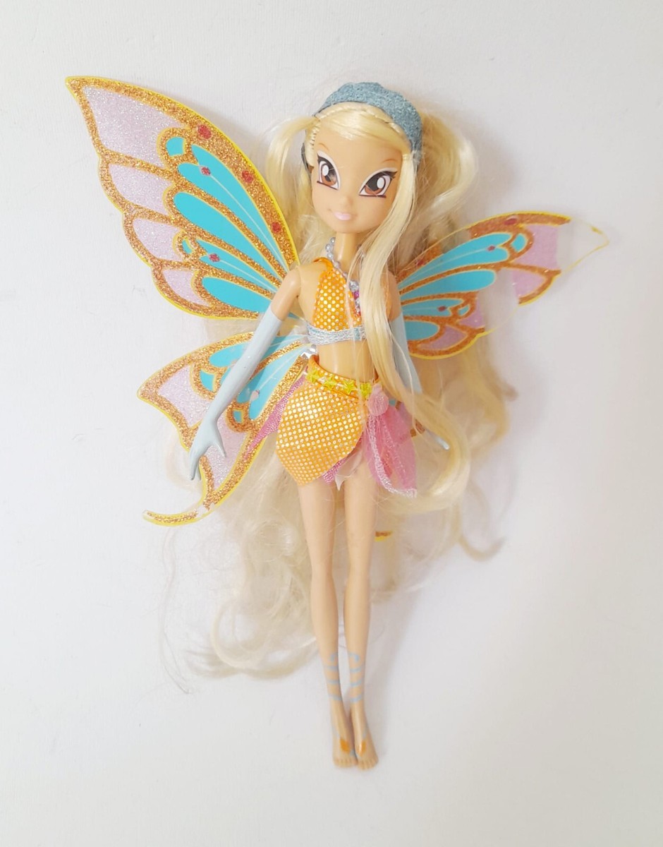 ♥ STELLA Winx Club Super Fate Enchantix Giochi Preziosi Doll Rare Bambola