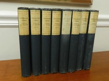 1895, 8 Vol (Complete) Celebrated Crimes by Alexander Dumas, HB George Barrie VG