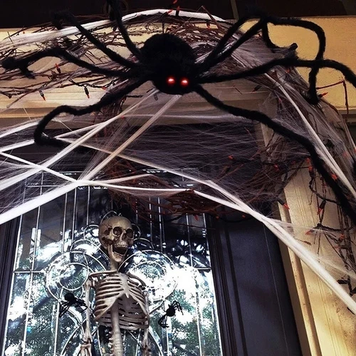 11,8" -78,7" LED gefälschte Spinne Halloween Dekor Spukhaus Requisite riesige Party Zum Selbermachen - Bild 18 von 26