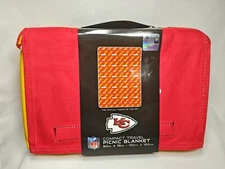Kansas City Chiefs Picnic Blanket 60in * 72in Compact travel KC Chiefs