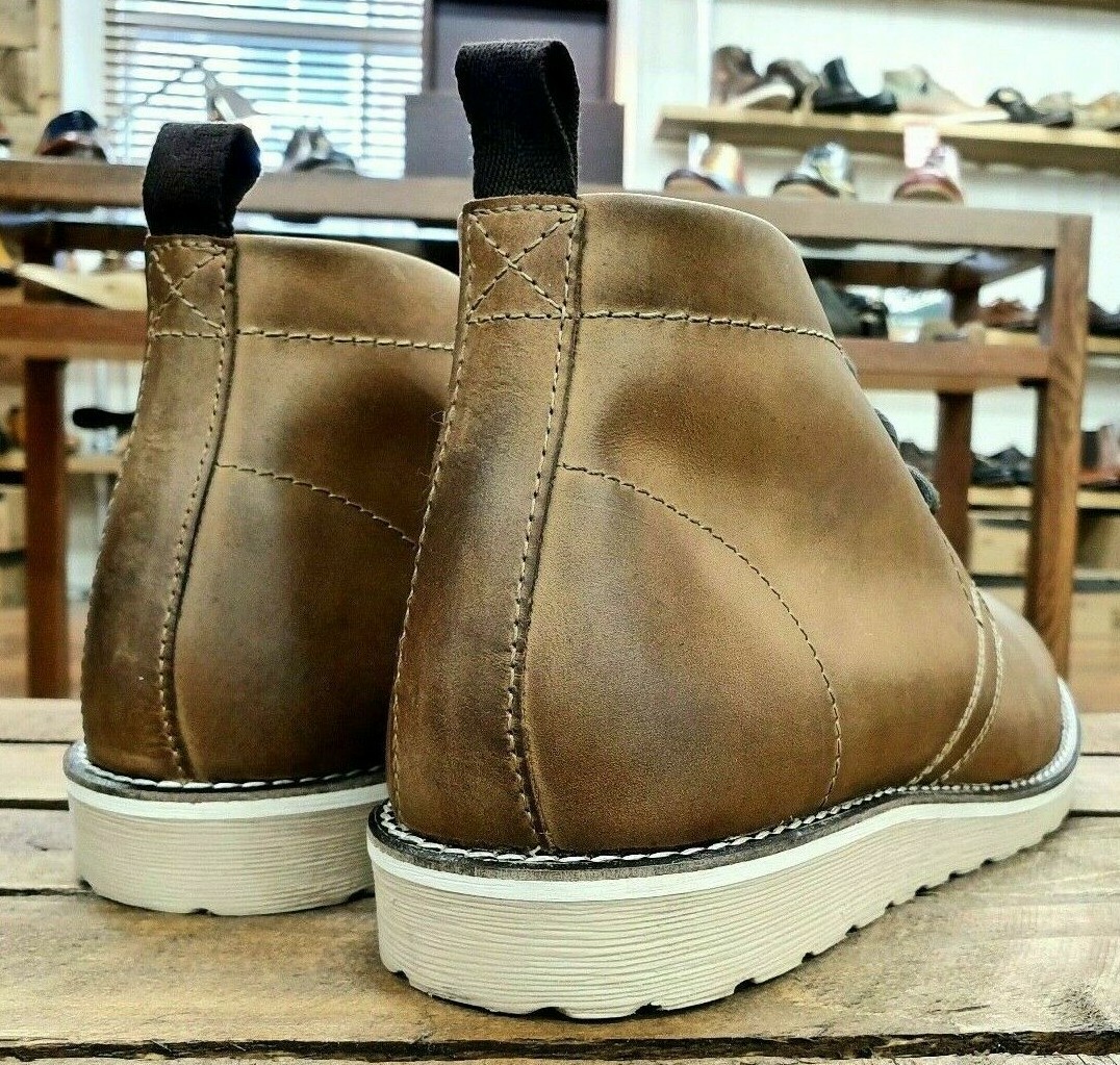 IKON Eddie Chukka Mens Leather Desert Ankle Dress Shoes Casual Boots