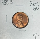 1955-S LINCOLN WHEAT CENT ~ GEM BU ~BEAUTIFUL COIN~