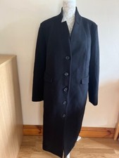 Ulla Popken Long Black Coat Size 18 New