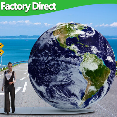 Inflatable Earth Globe W/ LED Lights Hanging Inflatable Earth Planet Model Toys
