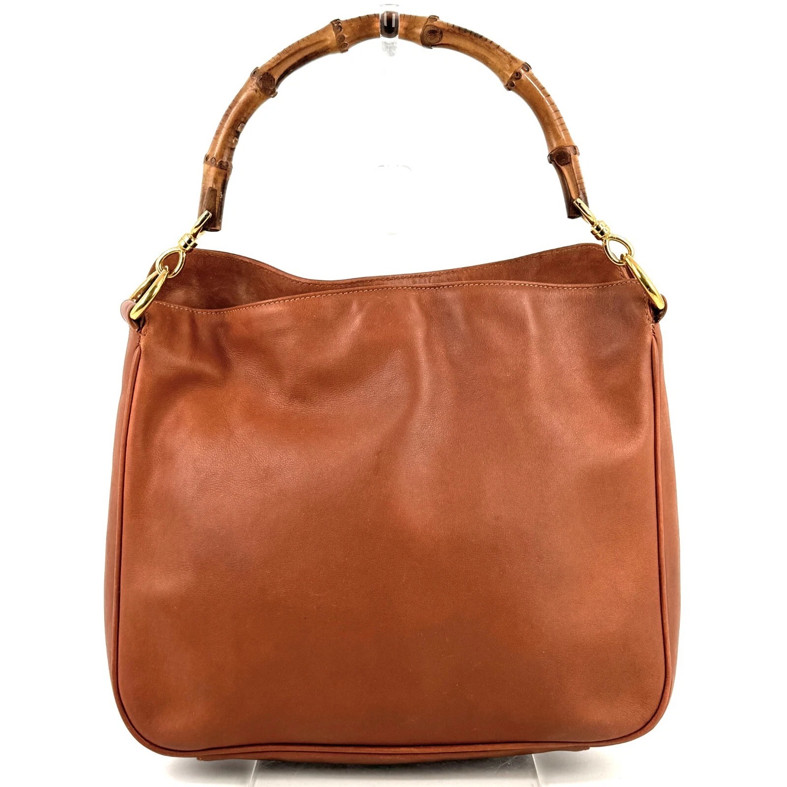 Sac à main GUCCI bambou cuir cuir du Japon authentique