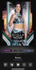 DIGITAL TOPPS WWE SLAM Bayley COSMIC CHROME 25 SUPER RARE STELLA NOVA Read