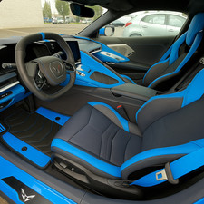 Chevrolet Corvette C8 Stingray Z06 Z51 Two Tone Customized Floor Mats 2021 -2025