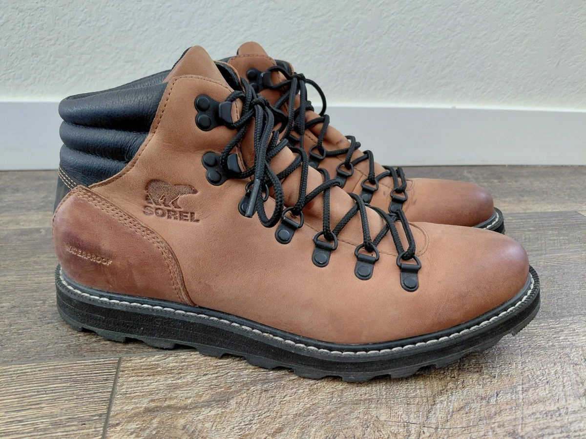 Sorel Madson Hiker II Waterproof Brown Leather Boots Mens 11.5 B+ fit NM3464-256 Men main image 2