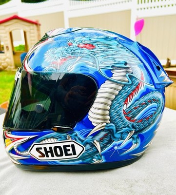 Vintage 06 Shoei X-11/Eleven Kiyonari Blue Dragon Full Face Helmet/Size M  | eBay