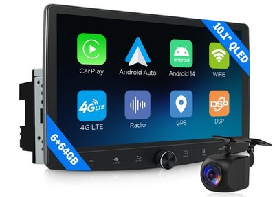 Eonon UX7SK Plus 2DIN Android 14 Autoradio 10.1'' QLED DSP 4G LTE Bluetooth 6+64G
