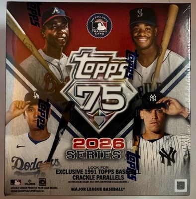 2026 Topps Baseball Series 1 Mega Sealed Box 14 Packs of 14 Cards