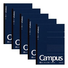 KOKUYO Campus Notebook Adult Campus Dotted B Ruled A5 50 Sheets 5 Pack No-105BT-