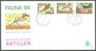 Colonies G41 Netherlands Antilles 1984 FDC 3v Fauna Birds
