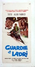 cm.33x70-GUARDIE E LADRI-TOTO'-ALDO FABRIZI-COMMEDIA-N57-38
