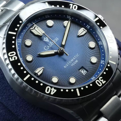 Cadisen Men's Mechanical Wristwatch Sapphire Glass Stainless Steel Watch For Men