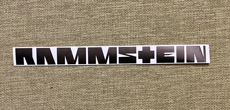RAMMSTEIN Aufkleber/ Merchandise Von Musik Firma / 15,5 cm X 1,5 cm / Rar - Bild 1 von 1