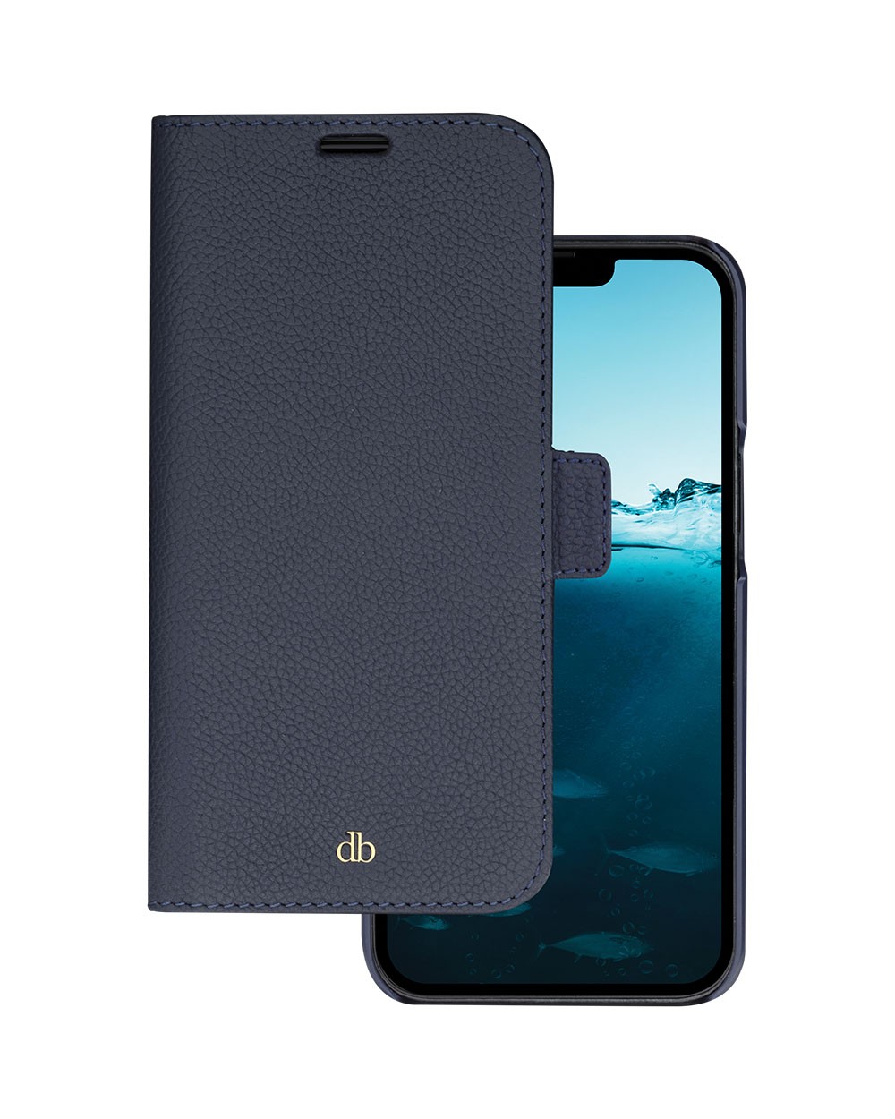 Coque portefeuille iPhone 14 Pro détachable avec porte-carte magnétique en cuir