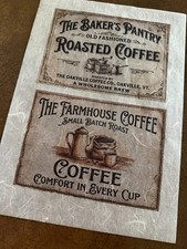 rice paper decoupage 2 images 1 page farmhouse pantry labels