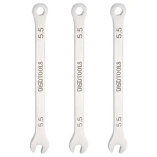 3pcs Thin Combination Wrench 5.5mm Metric 6-Point 15 Degree Offset Wrenches