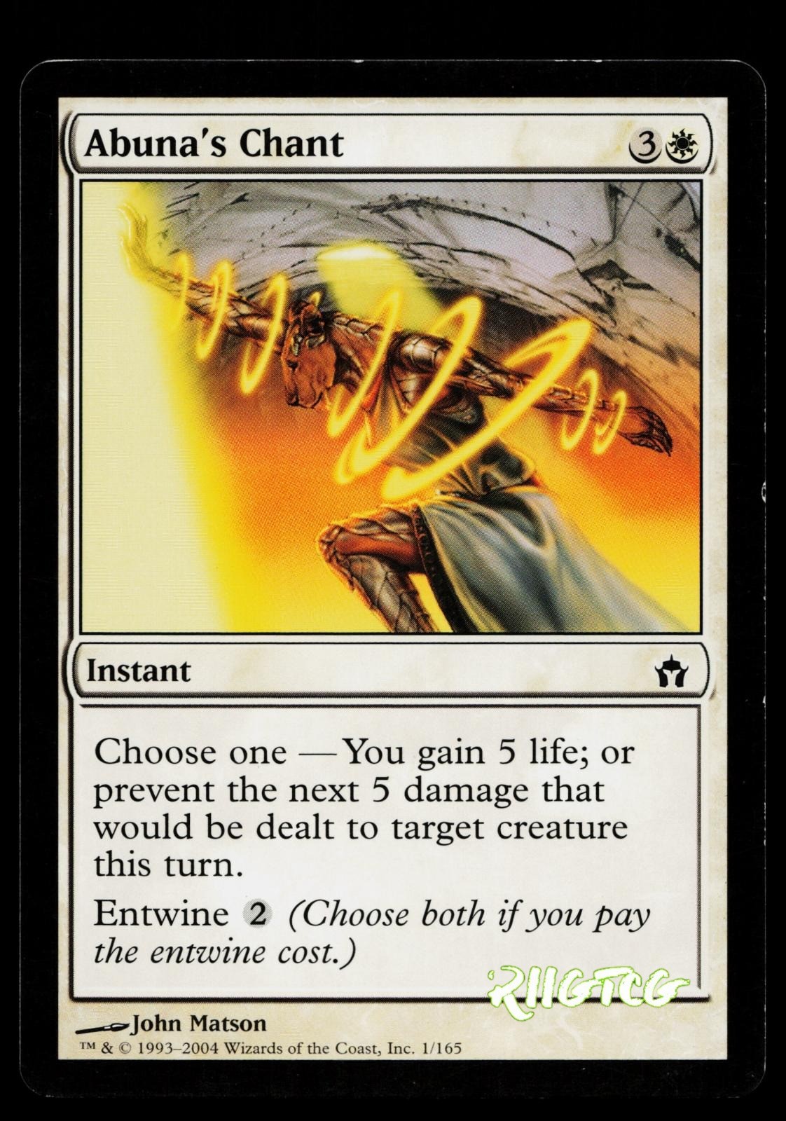 Abuna's Chant 1 Fifth Dawn Magic: The Gathering LP