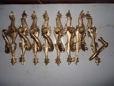 Poignées de porte anciennes en laiton