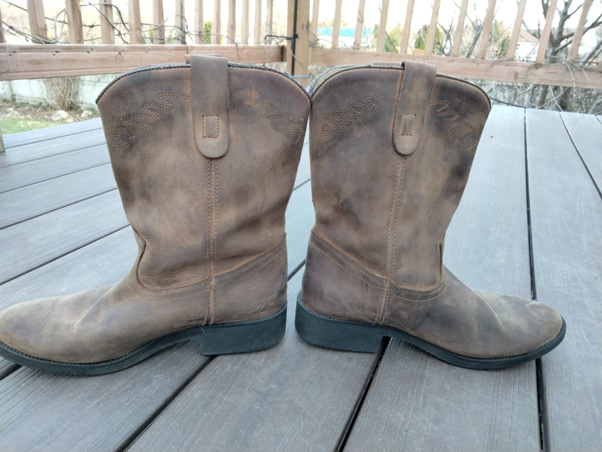 Dan Post Women`s Leather Cowgirl Western Embroidered Boots Size 5.5 View 2