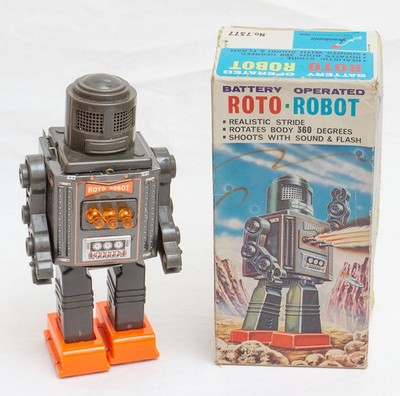 SELTENER 60er JAHRE JAPAN HORIKAWA ROTO ROBOTER VERPACKT