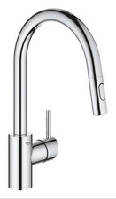 Grohe Concerto 31483002 Kitchen Pull Out Mixer Tap Chrome Finish