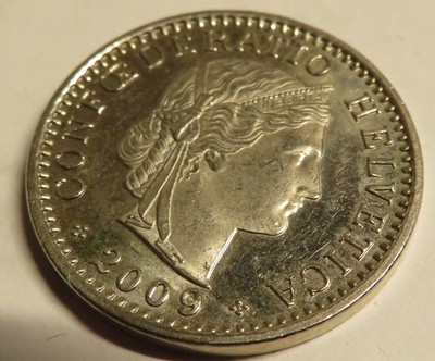 【＼(^^)／/-11/13 20:00】unico MOLN 2009 Switzerland 20 Rappen Coin Ungraded Circulated Used