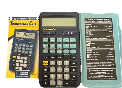 Calculated Industries Tradesman 4400 Trades Math and Conversion Calculator 