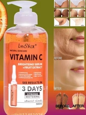 Vitamin C Face & Body Serum Skin Brightenering Essence, 500ml [USA Stock  🇺🇸]