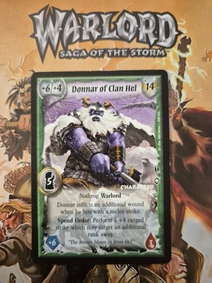 Warlord CCG Saga of the Storm - Nothrog - Donnar of Clan Hel