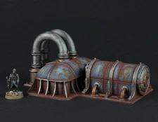 Pumping Station Industrial Scenery Factory O HO N 28mm 32mm Gaming Scale White